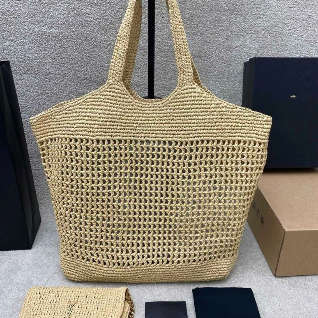 ICARE-TASCHE AUS RAFFIA