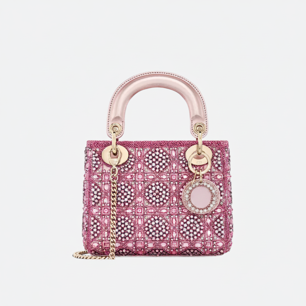 LADY DIOR MINI MIT PERLEN