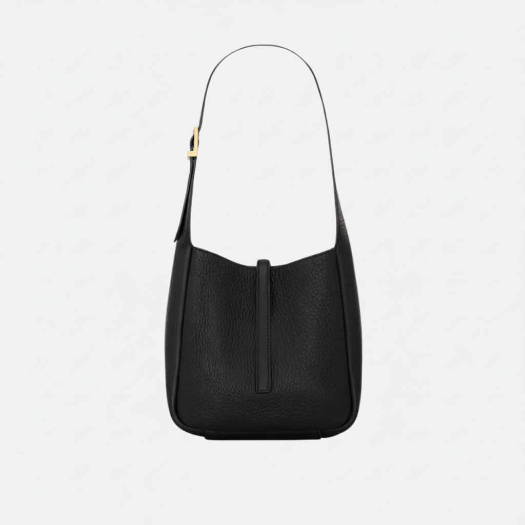 YVES SAINT LAURENT KLEINE HANDTASCHE AUS GENARBTEM LEDER