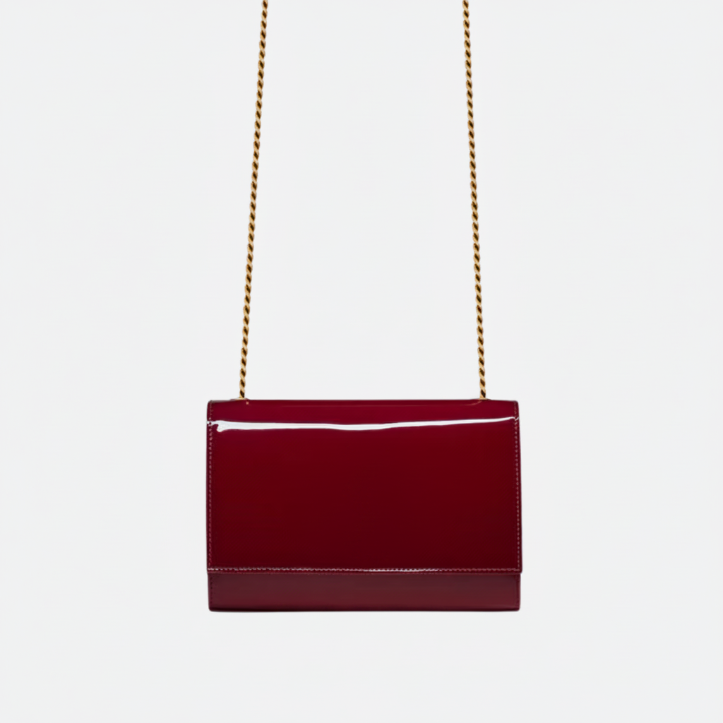 SAINT LAURENT KATE KLEINE SCHULTERTASCHE AUS LACKLEDER